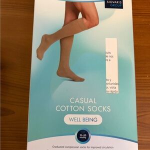 Sigvaris Group - Casual Cotton Compression Socks in White